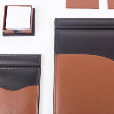 10 Parça Taba Siyah Lüks Sümen Takımı Elit İsimlik Lüks Sümen Seti Kristal Masa İsimliği Masa Sümeni - 3