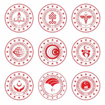 Adalet Bakanlığı Logolu Masa İsimliği Kurumlara Özel Elit Kristal Ofis Masaüstü İsimlik - 7