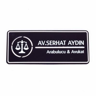 Avukata Özel Kapı İsimlik Tabelası Ofis Yönlendirme Kapı İsimlik Avukat Tabela - 4