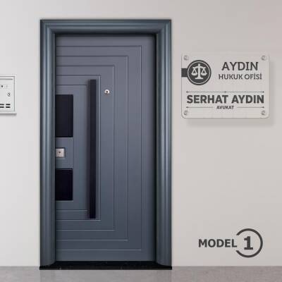 Avukatlara Özel Kapı Tabela Büro Ofis Mini Giriş Tabelası Avukat Ofis Tabela - 2