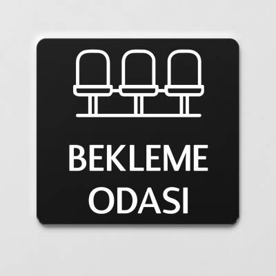 Bekleme Salonu Levhası Ofis Yönlendirme Kapı İsimlik Oda Tabela - Ofistike