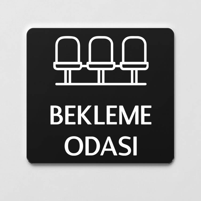 Bekleme Salonu Levhası Ofis Yönlendirme Kapı İsimlik Oda Tabela - 1