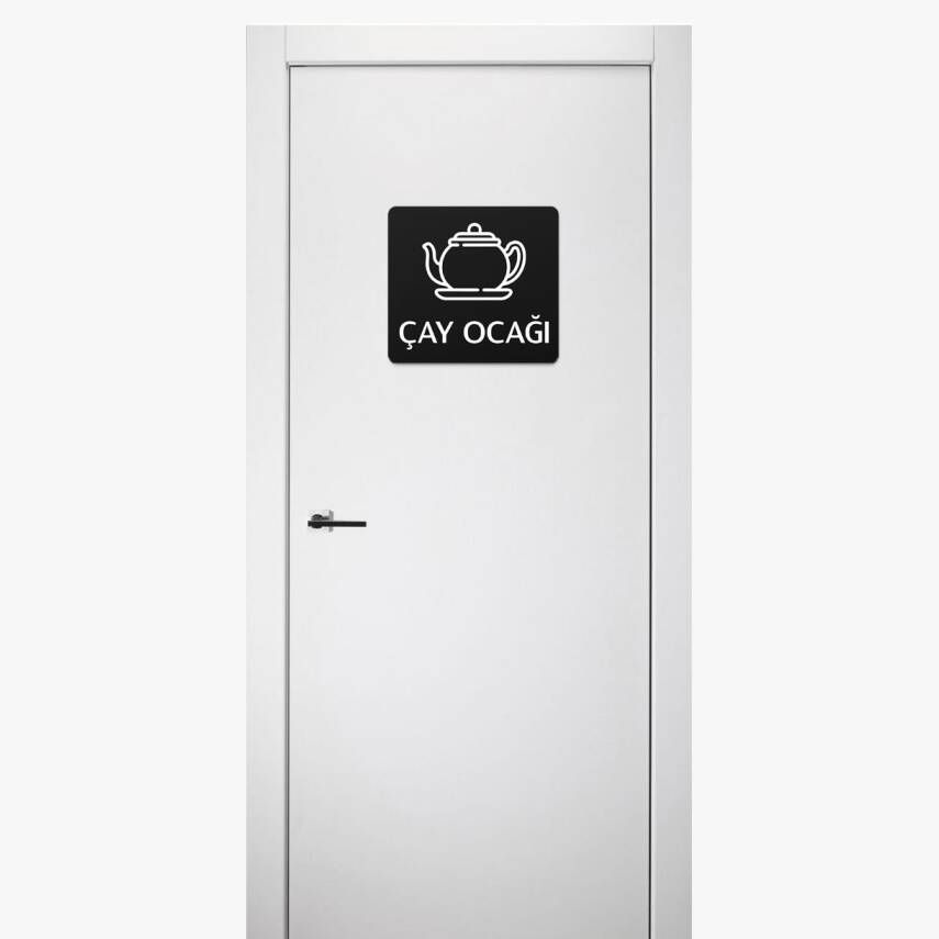 Çay Ocağı Tabela Ofis Yönlendirme Kapı İsimlik Çay Ocağı Tabelası - 2
