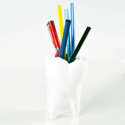 Diş Figürlü 3D Kalemlik Ofis Masa üstü Aksesuar İş yeri Hediyesi - 2