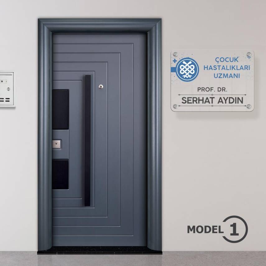 Doktora Özel Kapı Tabela Büro Ofis Mini Giriş Tabelası Doktor Hekim Tabela - 2