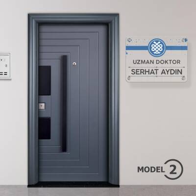 Doktora Özel Kapı Tabela Büro Ofis Mini Giriş Tabelası Doktor Hekim Tabela - 3