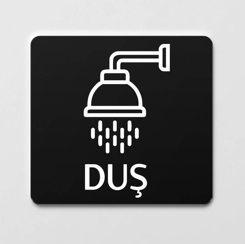 Duş Alanı Kapı Levhası Ofis Yönlendirme Kapı İsimlik Oda Tabela - 1