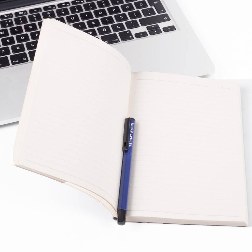 Emlak Danışmanlarına Özel Gri Renk İsim ve Logo Baskılı Ajanda Kalem Seti - 2