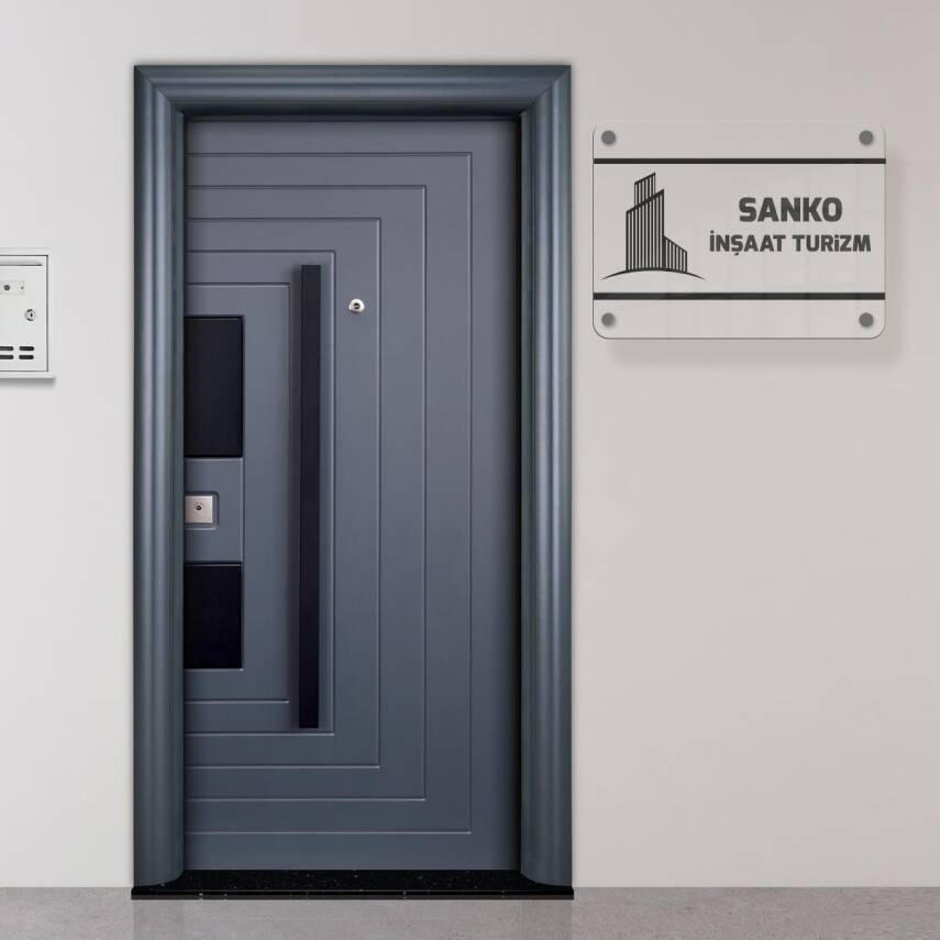 Firmalara Özel 50x70 Kapı Tabelası Büro Tabela Şirket Tabelası - 2