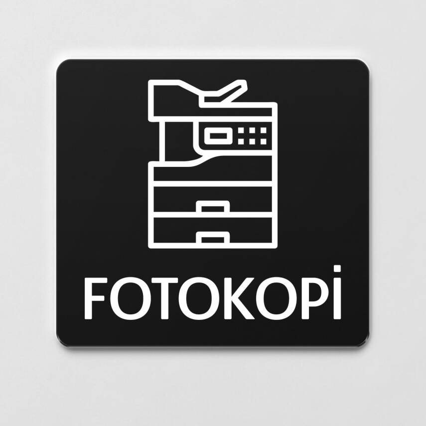 Fotokopi Odası Ofis Yönlendirme Kapı İsimlik Fotokopi Tabelası - 1