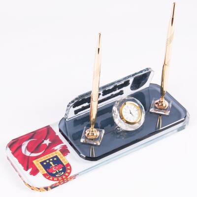 Jandarmalara Özel Masa İsimlik Askere Özel Ofis Masa İsimliği Astsubay Terfi Tayin Hediyesi 