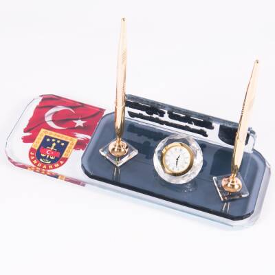 Jandarmalara Özel Masa İsimlik Askere Özel Ofis Masa İsimliği Astsubay Terfi Tayin Hediyesi - 3