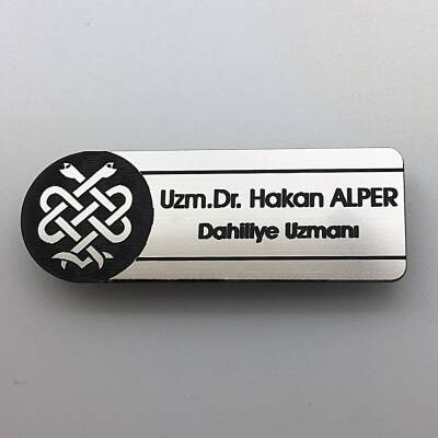 Logo Baskılı Mesleklere Özel Tasarımlı Kişiye Özel Yaka İsimliği - 3