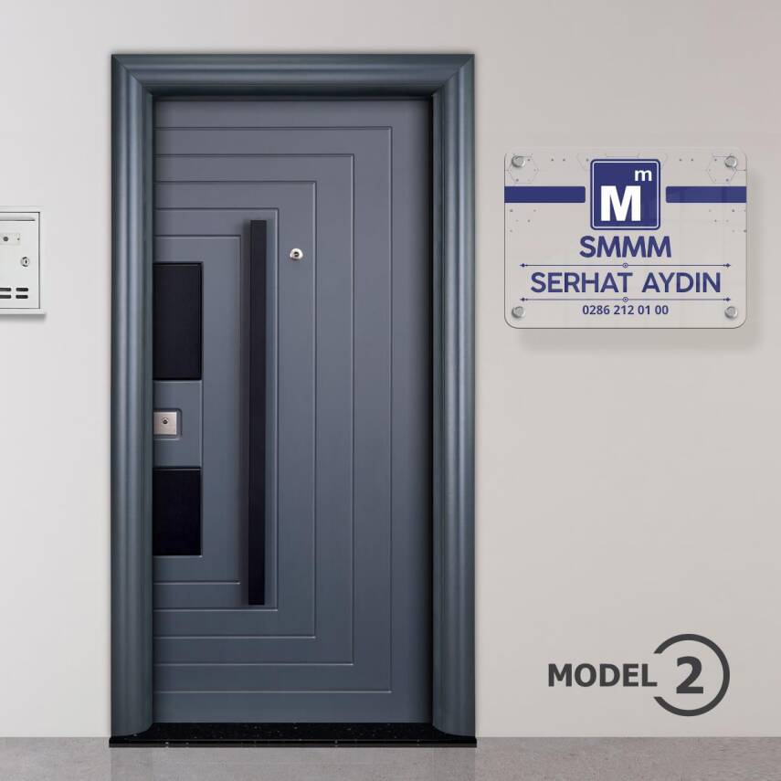 Mali Müşavir Muhasebeci Kapı Giriş Tabelası Büro Ofis Mini Tabela - 3