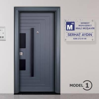 Mali Müşavir Muhasebeci Kapı Giriş Tabelası Büro Ofis Mini Tabela - 2