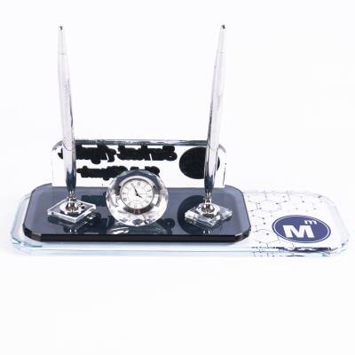 Mali Müşavire Özel İsimlik Gümüş Renk Kabartma Ofis Masa İsimliği - 5