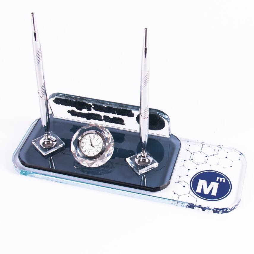 Mali Müşavire Özel İsimlik Gümüş Renk Kabartma Ofis Masa İsimliği - 3