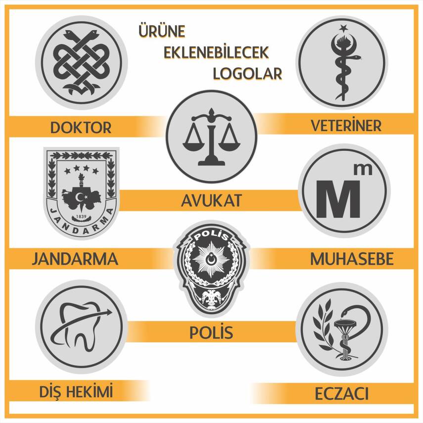 Malta Mesleki Siyah Masa Seti Ofis Hediye Kalemlik Masa İsimliği - 3