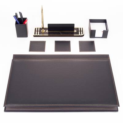 Meis Siyah Sümen Takımı ve Ahşap Masa İsimliği Ofis Hediyesi Sümen Seti Masa Takımı Ekonomik Sümen - 2