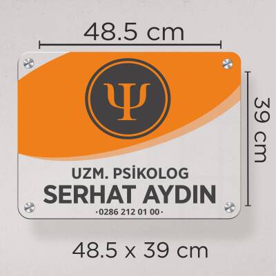 Mesleklere Özel 48x39 Mini Kapı Tabelası Büro Tabela Şirket Tabelası Plaza Ofis Tabelası Ekonomik - 3