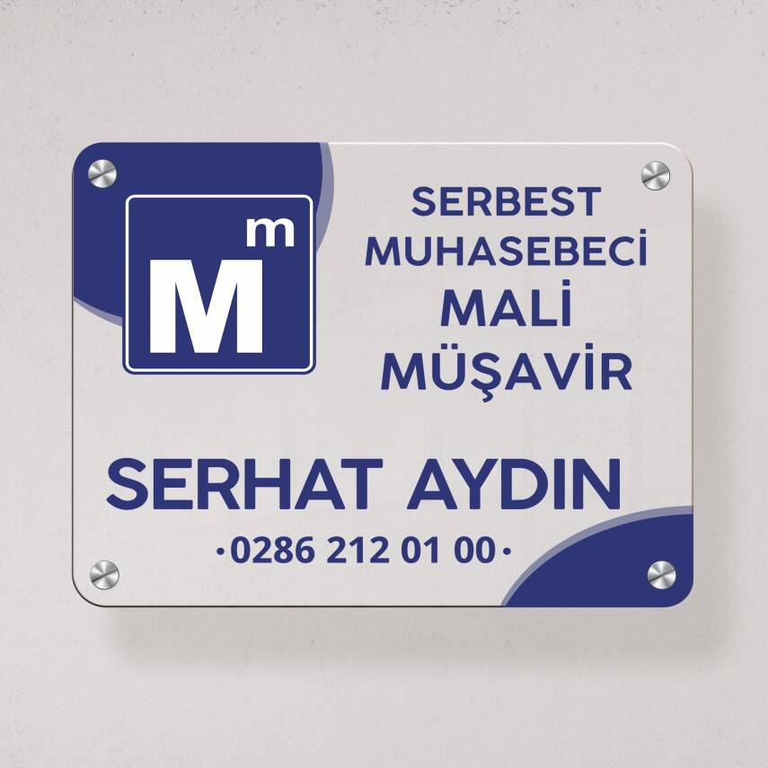 Mesleklere Özel 48x39 Mini Kapı Tabelası Büro Tabela Şirket Tabelası Plaza Ofis Tabelası Ekonomik - 8
