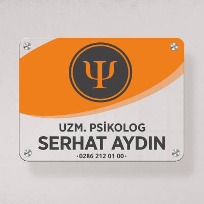 Mesleklere Özel 48x39 Mini Kapı Tabelası Büro Tabela Şirket Tabelası Plaza Ofis Tabelası Ekonomik - 9