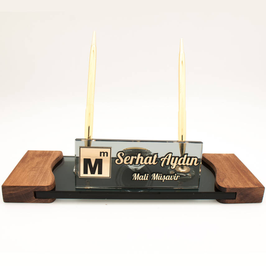 Muhasebecilere Özel İsimlik Mali Müşavir Logolu Masa İsimliği Mali Müşavir Ofis Masa İsimlik - 2