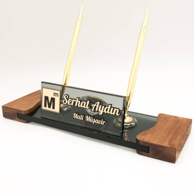 Muhasebecilere Özel İsimlik Mali Müşavir Logolu Masa İsimliği Mali Müşavir Ofis Masa İsimlik - 3