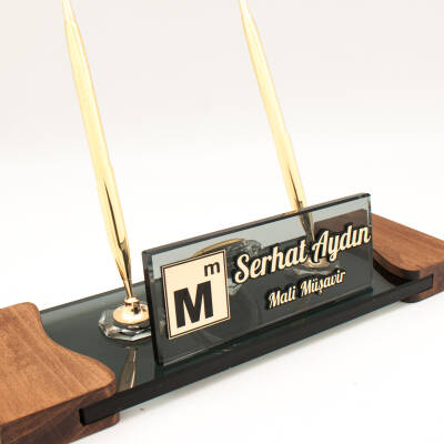 Muhasebecilere Özel İsimlik Mali Müşavir Logolu Masa İsimliği Mali Müşavir Ofis Masa İsimlik - Ofistike