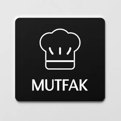 Mutfak Kapı Levhası Ofis Yönlendirme Kapı İsimlik Mutfak Tabela - Ofistike