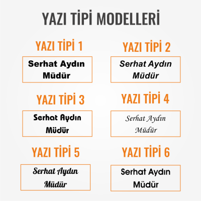 Napoli Ofis Ahşap Masa İsimliği Masaüstü İsimlik Seti Yönetici Müdür Hediyesi Masa üstü Organizer - 4