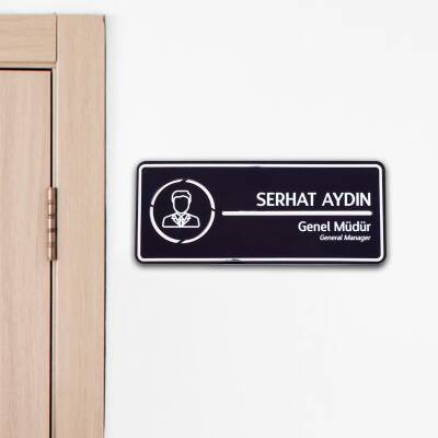 Ofis Odalarına Özel Kapı İsimlik Tabelası Ofis Yönlendirme Kapı İsimlik Genel Müdür Oda Tabela 