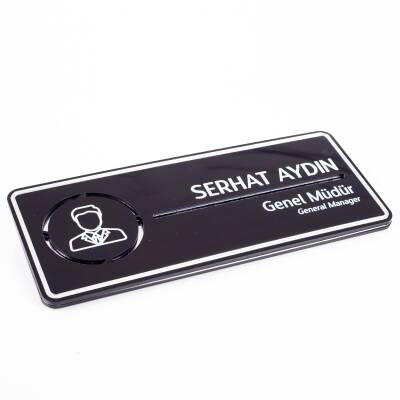 Ofis Odalarına Özel Kapı İsimlik Tabelası Ofis Yönlendirme Kapı İsimlik Genel Müdür Oda Tabela - 5