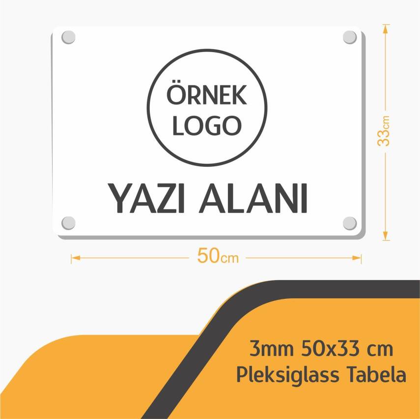 Ofistike Firmalara Özel Kapı Tabelası Büro Tabela Şirket Tabelası - 4