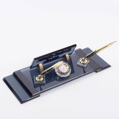 Ofistike Lord Kristal Masa İsimlik Ofis Masa İsimliği Lüks Şık Ofis Makam Hediyesi - 4