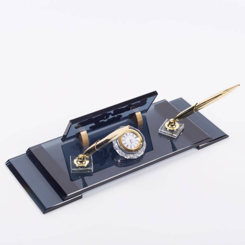 Ofistike Lord Kristal Masa İsimlik Ofis Masa İsimliği Lüks Şık Ofis Makam Hediyesi - 4