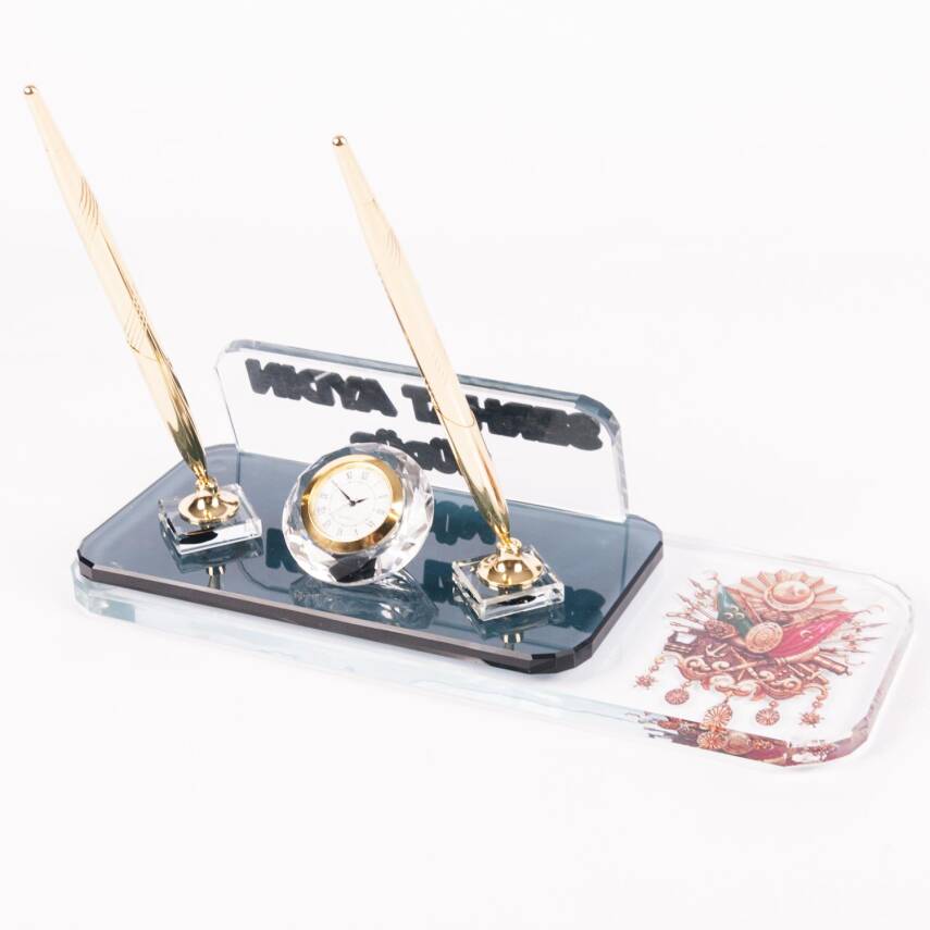 Ofistike Osmanlı Tuğrası Masa İsimliği, Desenli İsimlik - 4