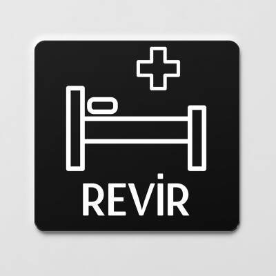 Revir Odası Kapı Levhası Ofis Yönlendirme Kapı İsimlik Oda Tabela 