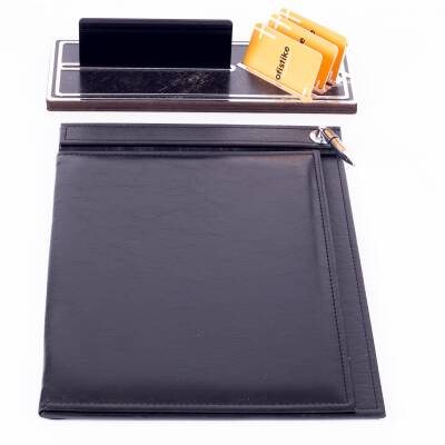 Samba Mini Sümen Takımı Gümüş Masa İsimliği Sekreterlik Toplantı Sümeni Ofis Hediyesi İsimlik Seti - 2