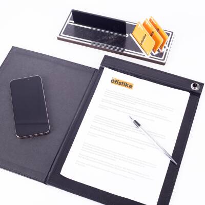 Samba Mini Sümen Takımı Gümüş Masa İsimliği Sekreterlik Toplantı Sümeni Ofis Hediyesi İsimlik Seti - 4