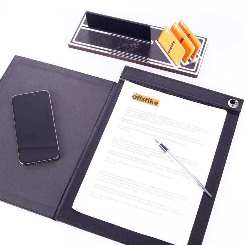 Samba Mini Sümen Takımı Gümüş Masa İsimliği Sekreterlik Toplantı Sümeni Ofis Hediyesi İsimlik Seti - 4