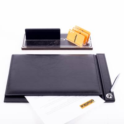 Samba Mini Sümen Takımı Gümüş Masa İsimliği Sekreterlik Toplantı Sümeni Ofis Hediyesi İsimlik Seti - 6