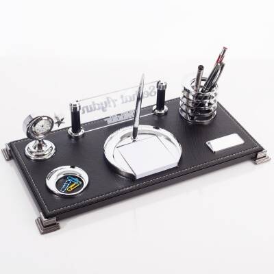 Sancak Ofis Masa Üstü İsimlik Seti İşyeri Hediyesi Masa İsimliği Türk Bayrağı Ay Yıldız Masa Seti - Ofistike