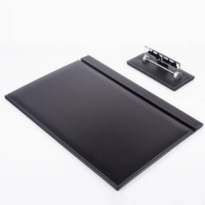 Savona Ofis Deri Tekli Sümen İsimlik Seti Yeni İş Hediyesi Sümen Ekonomik Masa Sümeni Masa İsimliği - 3