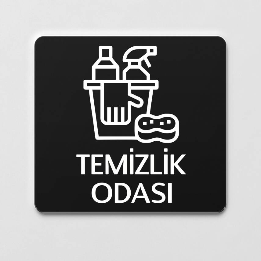 Temizlik Odası Tabelası Ofis Yönlendirme Kapı İsimlik Temizlik Alanı Tabela - 1