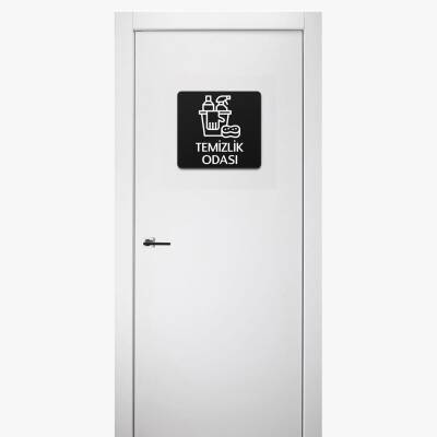 Temizlik Odası Tabelası Ofis Yönlendirme Kapı İsimlik Temizlik Alanı Tabela - 2