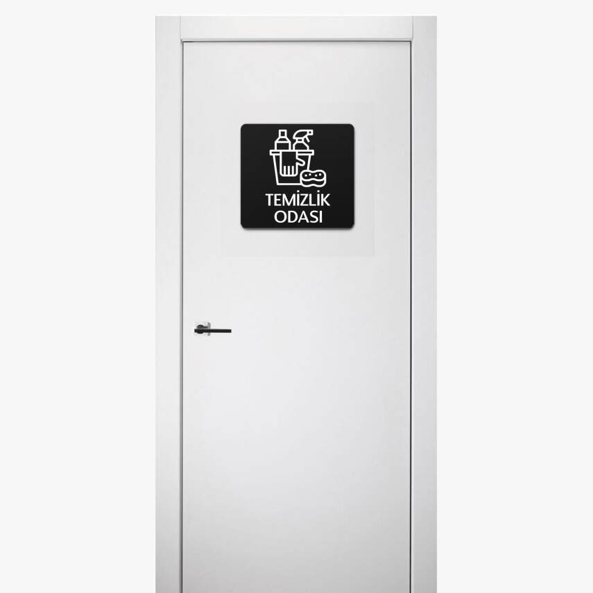 Temizlik Odası Tabelası Ofis Yönlendirme Kapı İsimlik Temizlik Alanı Tabela - 2