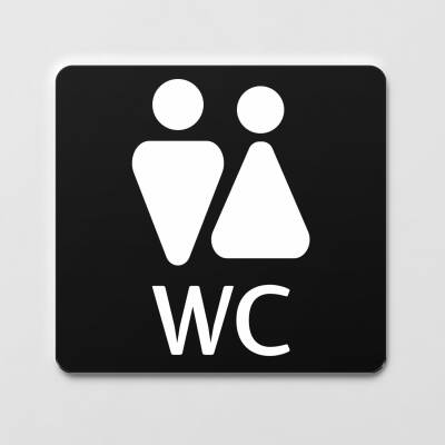 Tuvalet Kapı Levhası Ofis Yönlendirme Kapı İsimlik Tuvalet Tabela - Ofistike