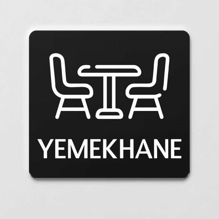 Yemekhane Tabelası Ofis Yönlendirme Kapı İsimlik Yemekhane Tabela - 1
