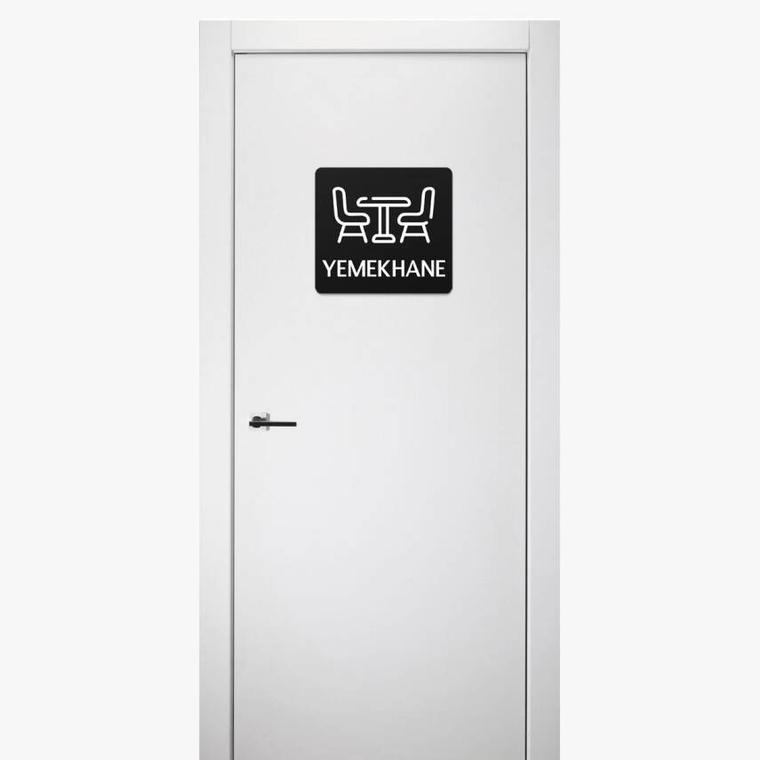 Yemekhane Tabelası Ofis Yönlendirme Kapı İsimlik Yemekhane Tabela - 2